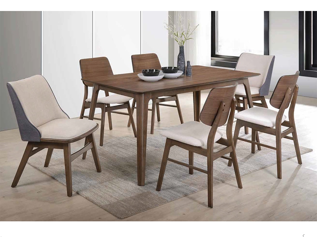 Oscar walnut 3 piece deals dining set